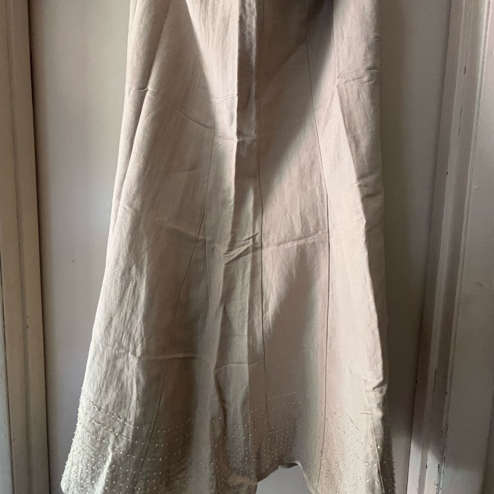 Avenue Cream A-Line Skirt